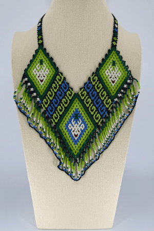 Deer Beaded Necklace - Huichol Arts