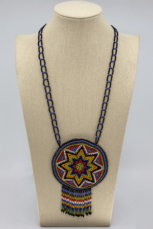 Hicuri Pouch Necklace - Huichol Arts