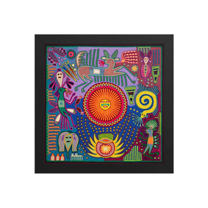 Huichol Yarn Painting Print • L - 264 - Huichol Arts