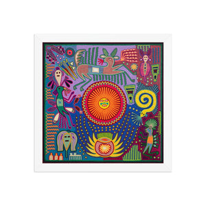 Huichol Yarn Painting Print • L - 264 - Huichol Arts