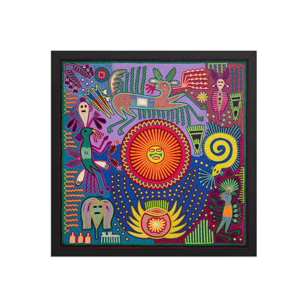 Huichol Yarn Painting Print • L - 264 - Huichol Arts
