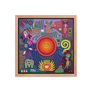 Huichol Yarn Painting Print • L - 264 - Huichol Arts