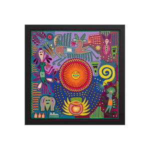 Huichol Yarn Painting Print • L - 264 - Huichol Arts