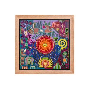Huichol Yarn Painting Print • L - 264 - Huichol Arts