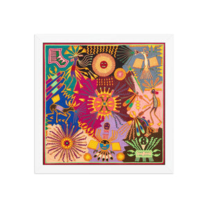 Huichol Yarn Painting Print • L - 345 - Huichol Arts