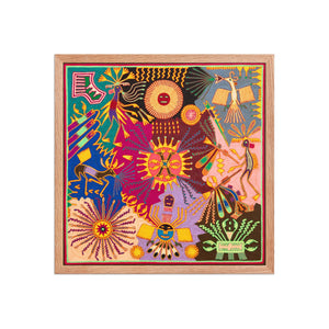 Huichol Yarn Painting Print • L - 345 - Huichol Arts
