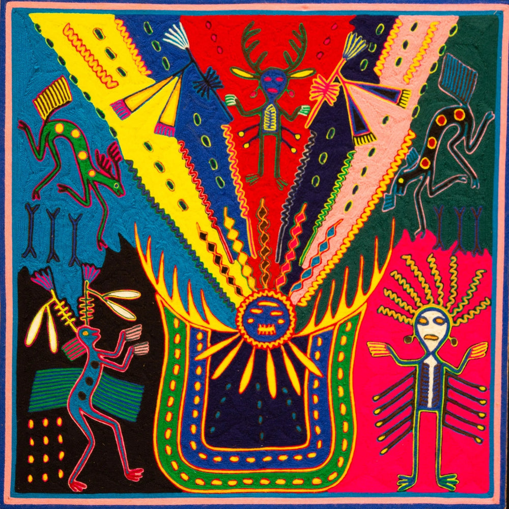 Blessing of Kauyumari and Nakawey - Huichol Arts