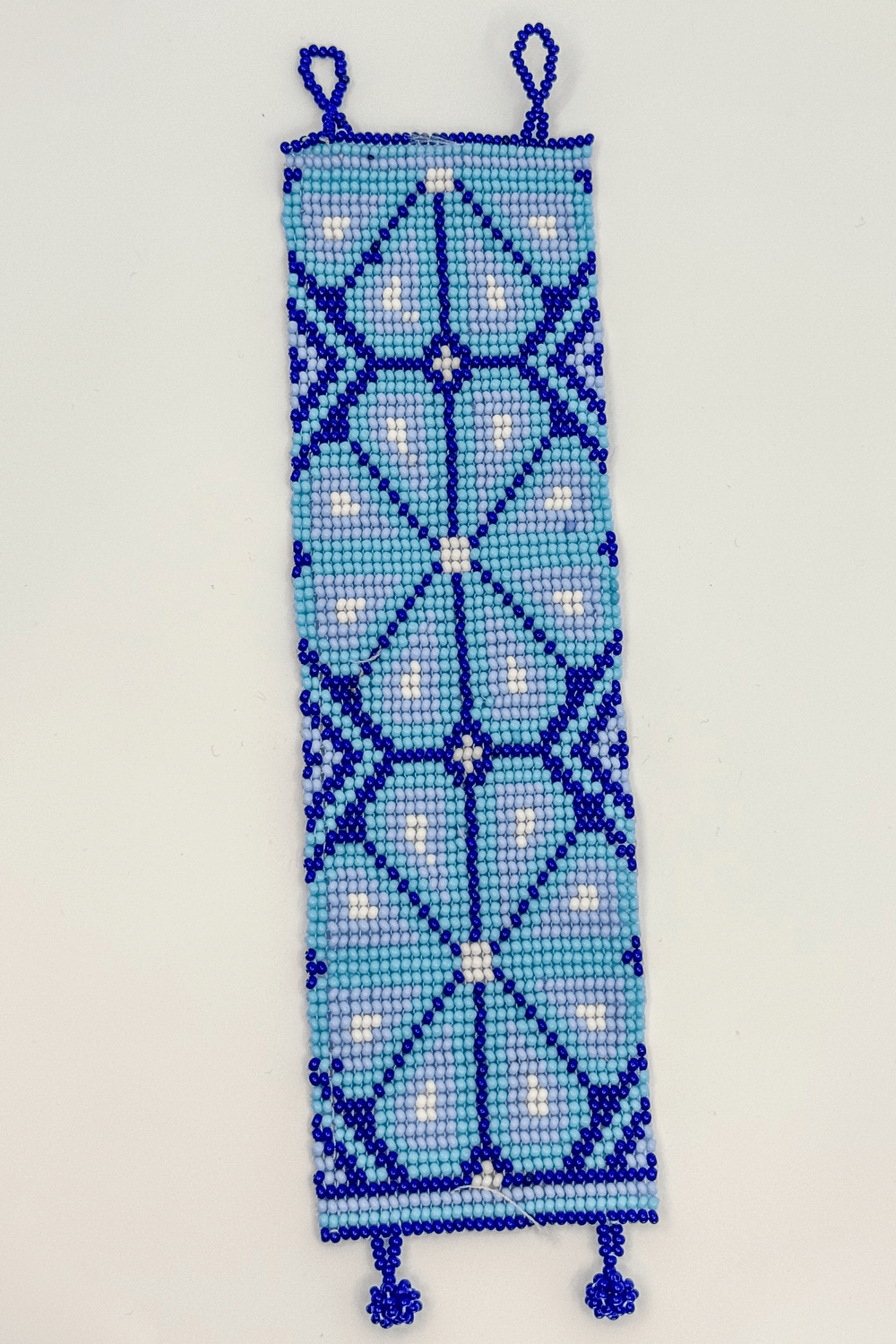 Blue Hicuri Bracelet • L - Huichol Arts