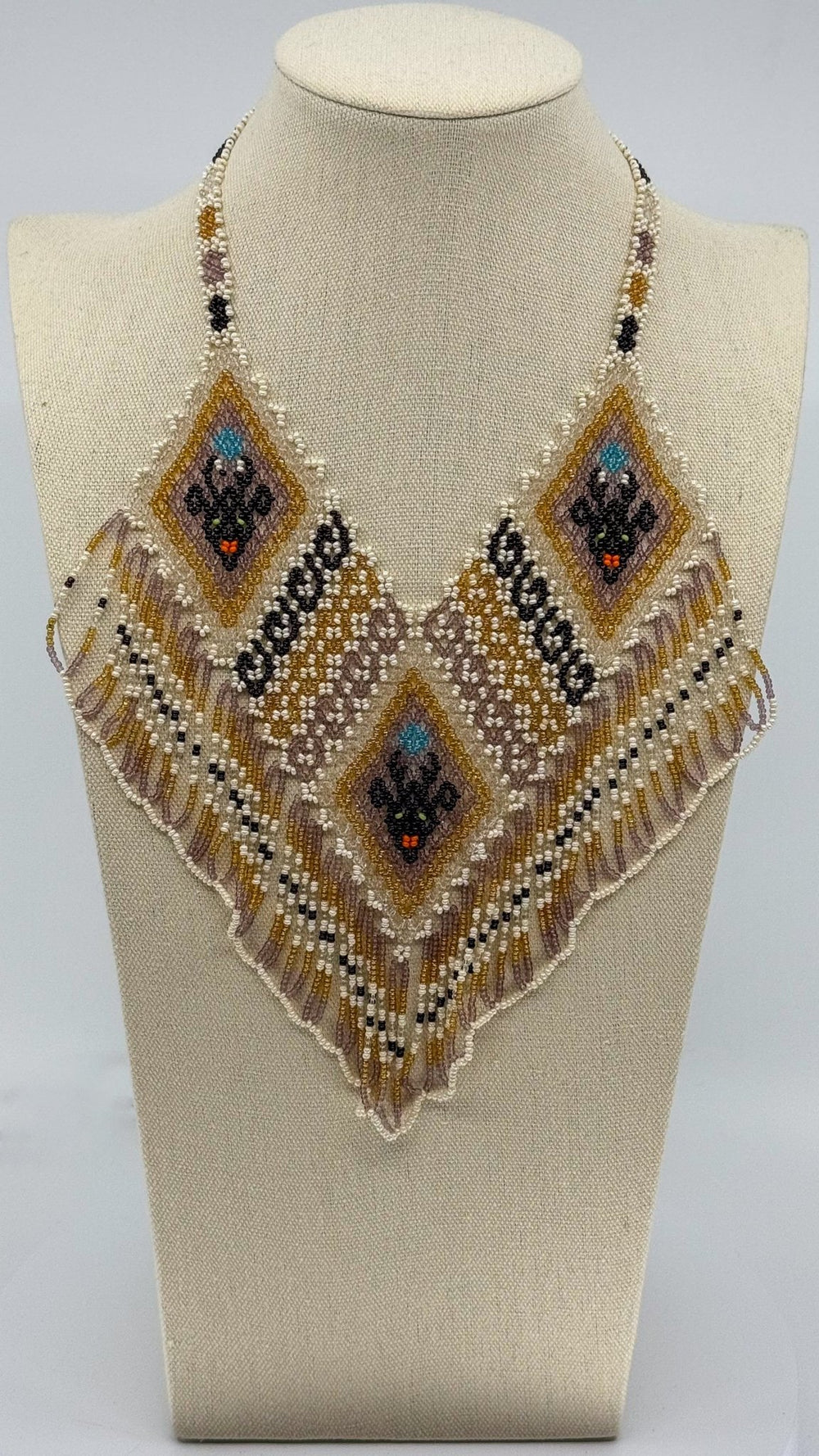 Deer Beaded Necklace - Huichol Arts
