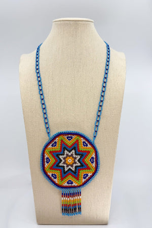 Hicuri Pouch Necklace - Huichol Arts