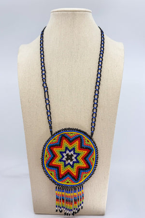 Hicuri Pouch Necklace - Huichol Arts