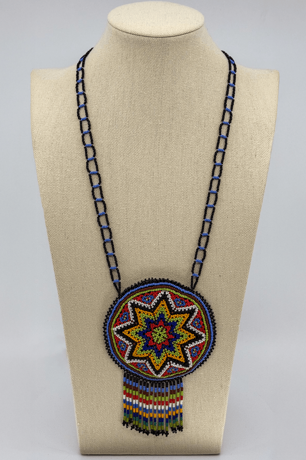 Hicuri Pouch Necklace - Huichol Arts