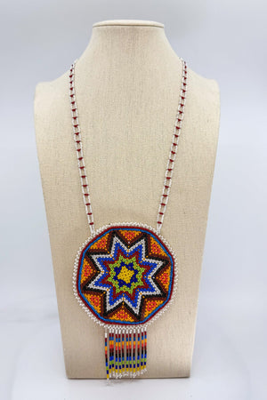 Hicuri Pouch Necklace - Huichol Arts
