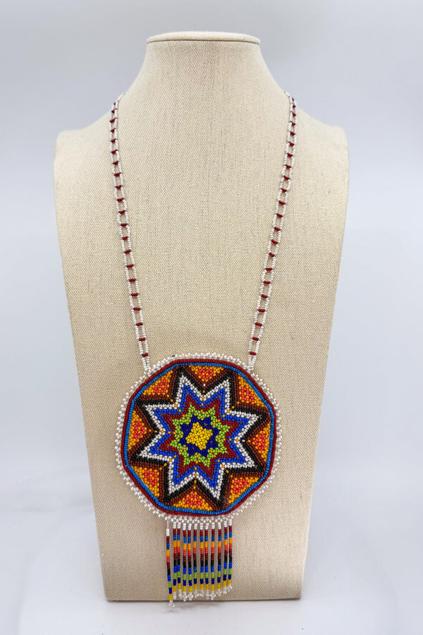 Hicuri Pouch Necklace - Huichol Arts