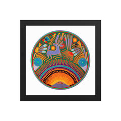 Huichol Yarn Painting Print • C - 03 - Huichol Arts