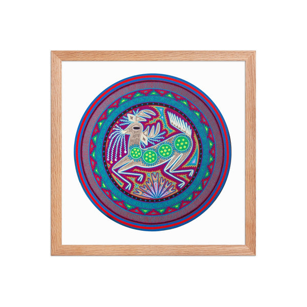Huichol Yarn Painting Print • C - 06 - Huichol Arts
