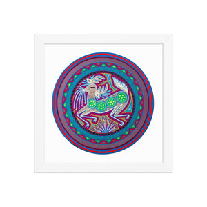 Huichol Yarn Painting Print • C - 06 - Huichol Arts