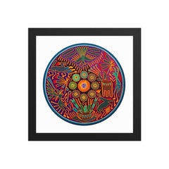 Huichol Yarn Painting Print • C - 07 - Huichol Arts