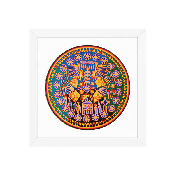 Huichol Yarn Painting Print • C - 08 - Huichol Arts
