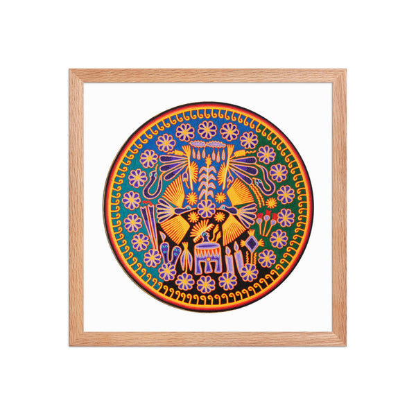 Huichol Yarn Painting Print • C - 08 - Huichol Arts