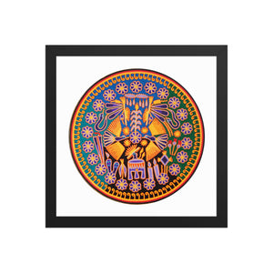 Huichol Yarn Painting Print • C - 08 - Huichol Arts