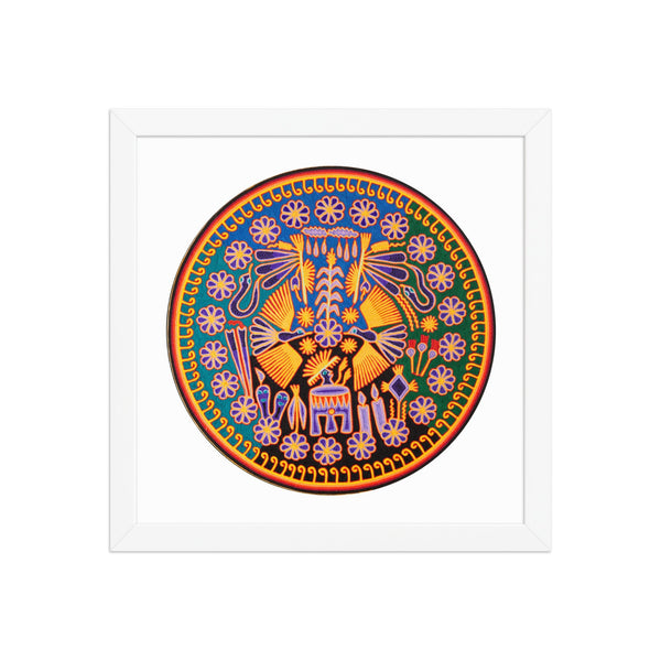 Huichol Yarn Painting Print • C - 08 - Huichol Arts