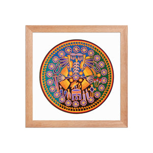 Huichol Yarn Painting Print • C - 08 - Huichol Arts