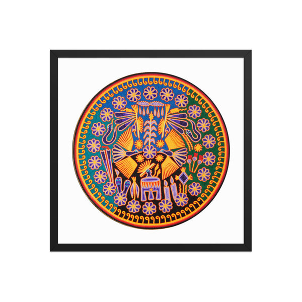 Huichol Yarn Painting Print • C - 08 - Huichol Arts