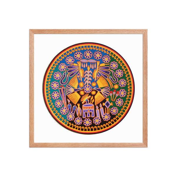 Huichol Yarn Painting Print • C - 08 - Huichol Arts