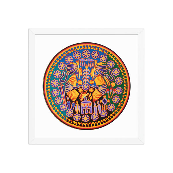 Huichol Yarn Painting Print • C - 08 - Huichol Arts
