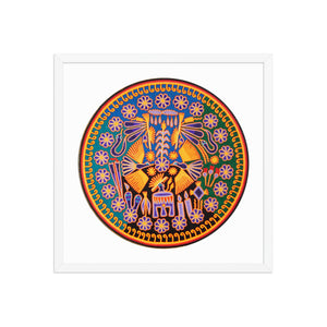Huichol Yarn Painting Print • C - 08 - Huichol Arts