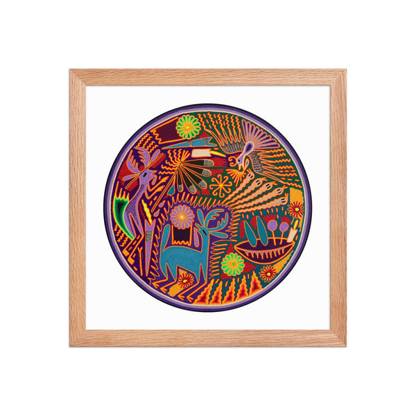Huichol Yarn Painting Print • C - 09 - Huichol Arts