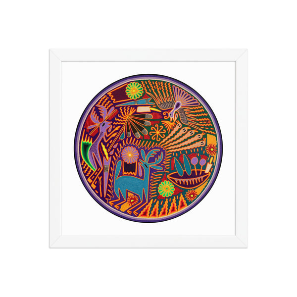 Huichol Yarn Painting Print • C - 09 - Huichol Arts