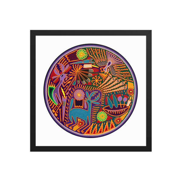 Huichol Yarn Painting Print • C - 09 - Huichol Arts