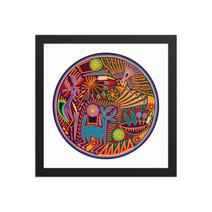 Huichol Yarn Painting Print • C - 09 - Huichol Arts
