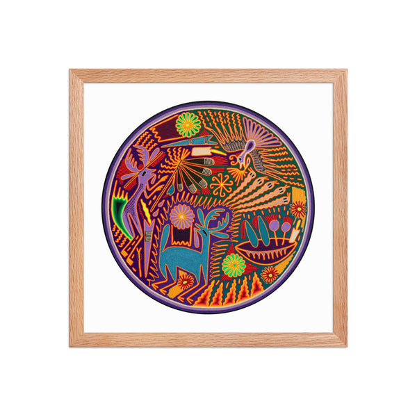 Huichol Yarn Painting Print • C - 09 - Huichol Arts
