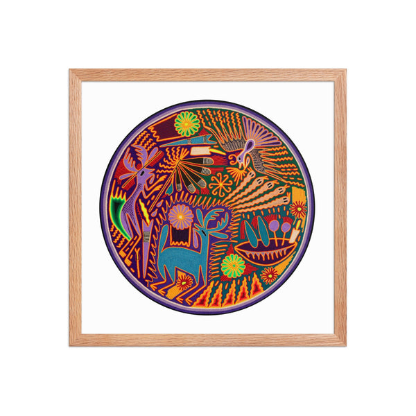Huichol Yarn Painting Print • C - 09 - Huichol Arts