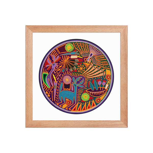 Huichol Yarn Painting Print • C - 09 - Huichol Arts