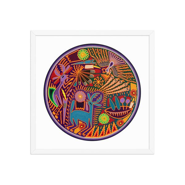Huichol Yarn Painting Print • C - 09 - Huichol Arts