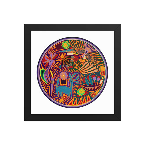 Huichol Yarn Painting Print • C - 09 - Huichol Arts
