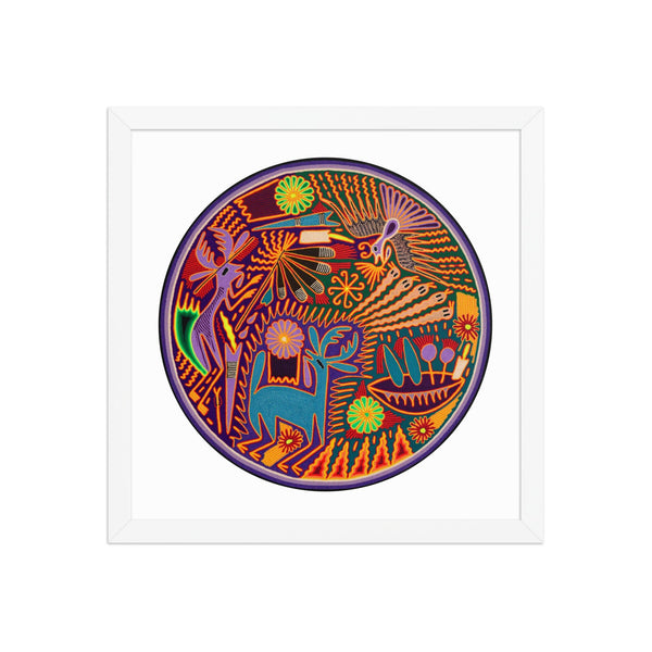 Huichol Yarn Painting Print • C - 09 - Huichol Arts