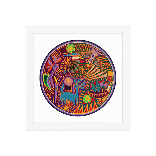 Huichol Yarn Painting Print • C - 09 - Huichol Arts