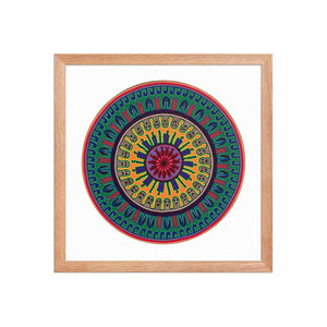 Huichol Yarn Painting Print • C - 12 - Huichol Arts