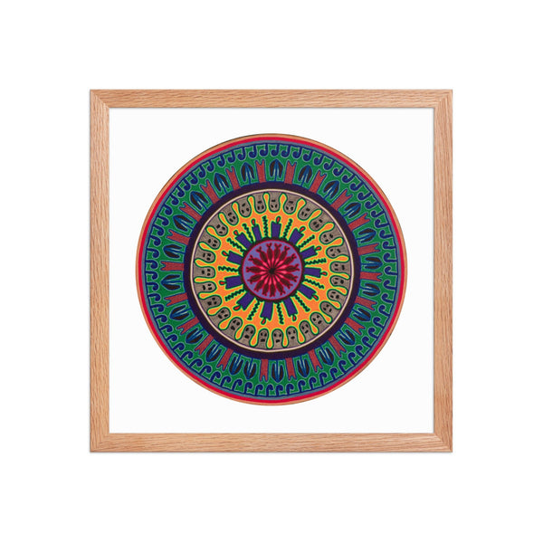 Huichol Yarn Painting Print • C - 12 - Huichol Arts