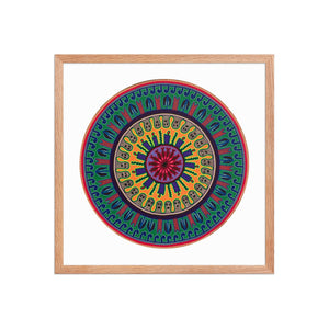 Huichol Yarn Painting Print • C - 12 - Huichol Arts