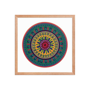 Huichol Yarn Painting Print • C - 12 - Huichol Arts