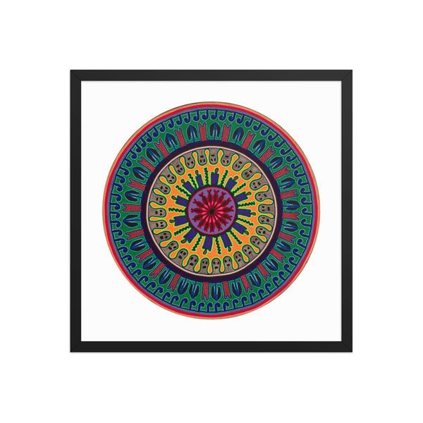Huichol Yarn Painting Print • C - 12 - Huichol Arts