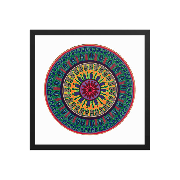 Huichol Yarn Painting Print • C - 12 - Huichol Arts