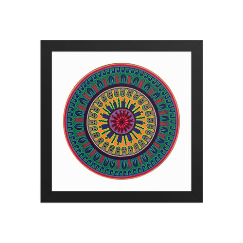 Huichol Yarn Painting Print • C - 12 - Huichol Arts