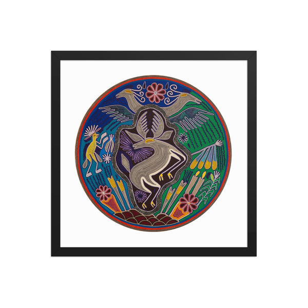 Huichol Yarn Painting Print • C - 13 - Huichol Arts